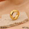 Titanium Steel Simple Style Solid Color Rings