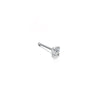 1 Piece Nose Rings & Studs Simple Style Geometric Pure Titanium Inlay Zircon Nose Studs