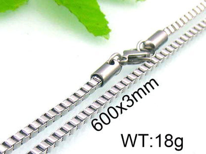 Titanium Steel Simple Style Solid Color Plating Necklace