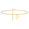 Simple Style Letter Stainless Steel Women's Anklet