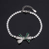 Copper Elegant Glam Bow Knot Plating Inlay Zircon Bracelets