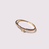 Copper 18K Gold Plated Simple Style Commute Heart Shape Key Lock Plating Inlay Zircon Bangle