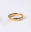 Stainless Steel 14K Gold Plated Simple Style Geometric Plating Rings