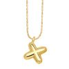 Copper Gold Plated Simple Style Letter Pendant Necklace