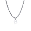 Stainless Steel Simple Style Letter Pendant Necklace