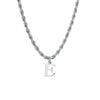 Stainless Steel Simple Style Letter Pendant Necklace