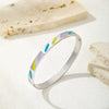 Stainless Steel Simple Style Geometric Bangle