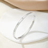 Stainless Steel Simple Style Geometric Bangle