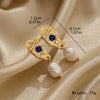 1 Pair Elegant Retro Irregular Pearl Freshwater Pearl Copper Natural Stone 18K Gold Plated Drop Earrings