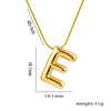 Titanium Steel Vintage Style Letter Plating Pendant Necklace