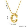 Titanium Steel Vintage Style Letter Plating Pendant Necklace