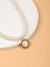 Elegant Glam Letter Artificial Pearl Zinc Alloy Beaded Plating Inlay Glass Women's Pendant Necklace