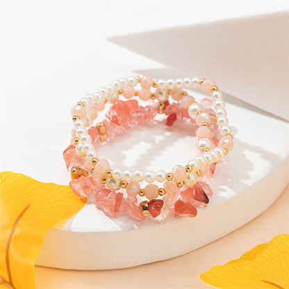 Casual Simple Style Geometric Artificial Crystal Beaded Women's Bracelets