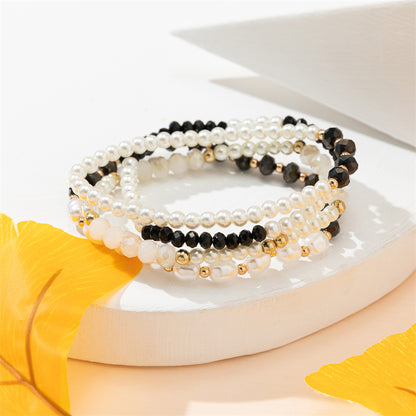 Casual Simple Style Geometric Artificial Crystal Beaded Women's Bracelets