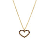 Sterling Silver Elegant Simple Style Heart Shape Zircon Pendant Necklace