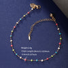 XUPING Simple Style Commute Round Alloy Copper Alloy Enamel 18K Gold Plated Women's Anklet