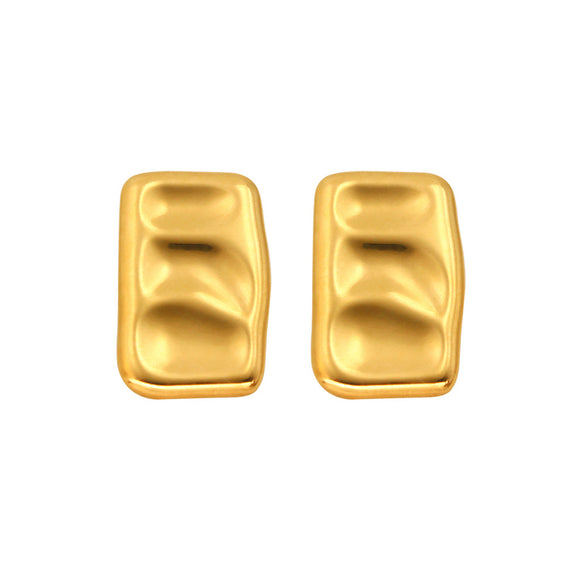 1 Pair Simple Style Geometric Irregular Stainless Steel Ear Studs