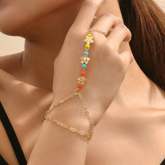 IG Style Flower Alloy Women's Bracelets