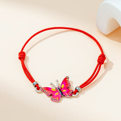 Sweet Simple Style Butterfly Alloy Women's Bracelets