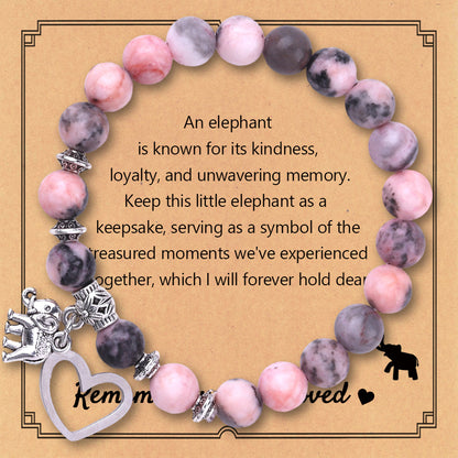 Ethnic Style Compass Heart Shape Elephant Mixed Materials Beaded Unisex Bracelets