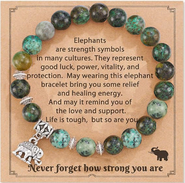 Ethnic Style Compass Heart Shape Elephant Mixed Materials Beaded Unisex Bracelets