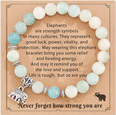 Ethnic Style Compass Heart Shape Elephant Mixed Materials Beaded Unisex Bracelets