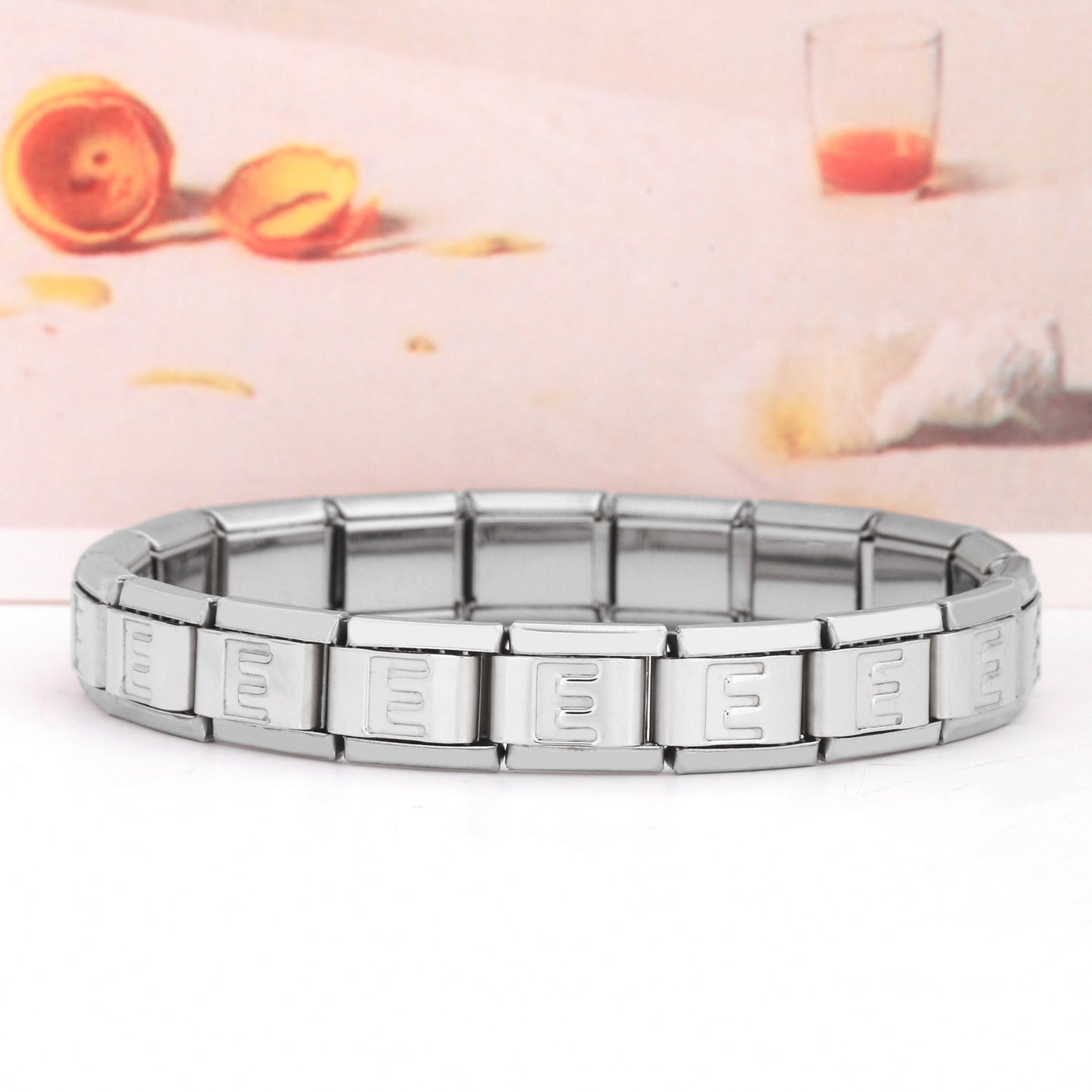 Stainless Steel IG Style Letter Polishing Bracelets