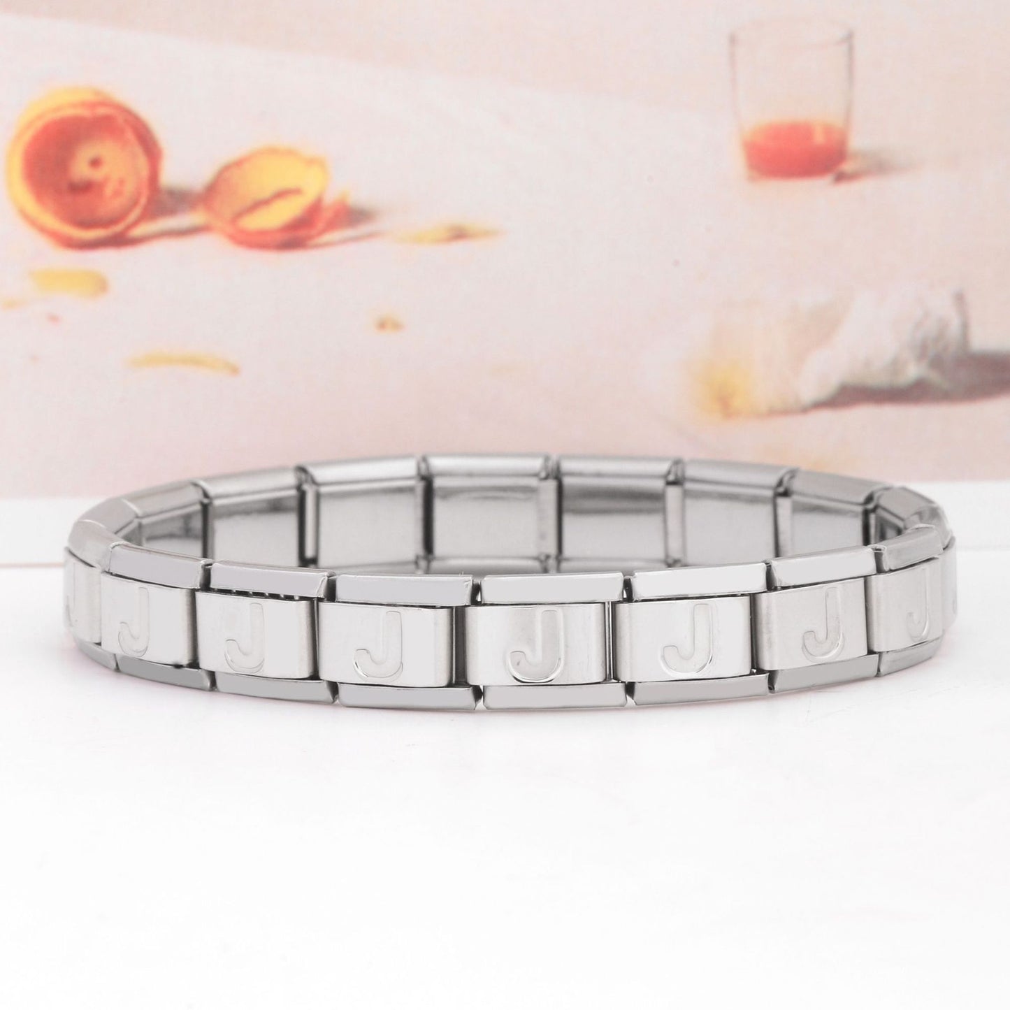 Stainless Steel IG Style Letter Polishing Bracelets