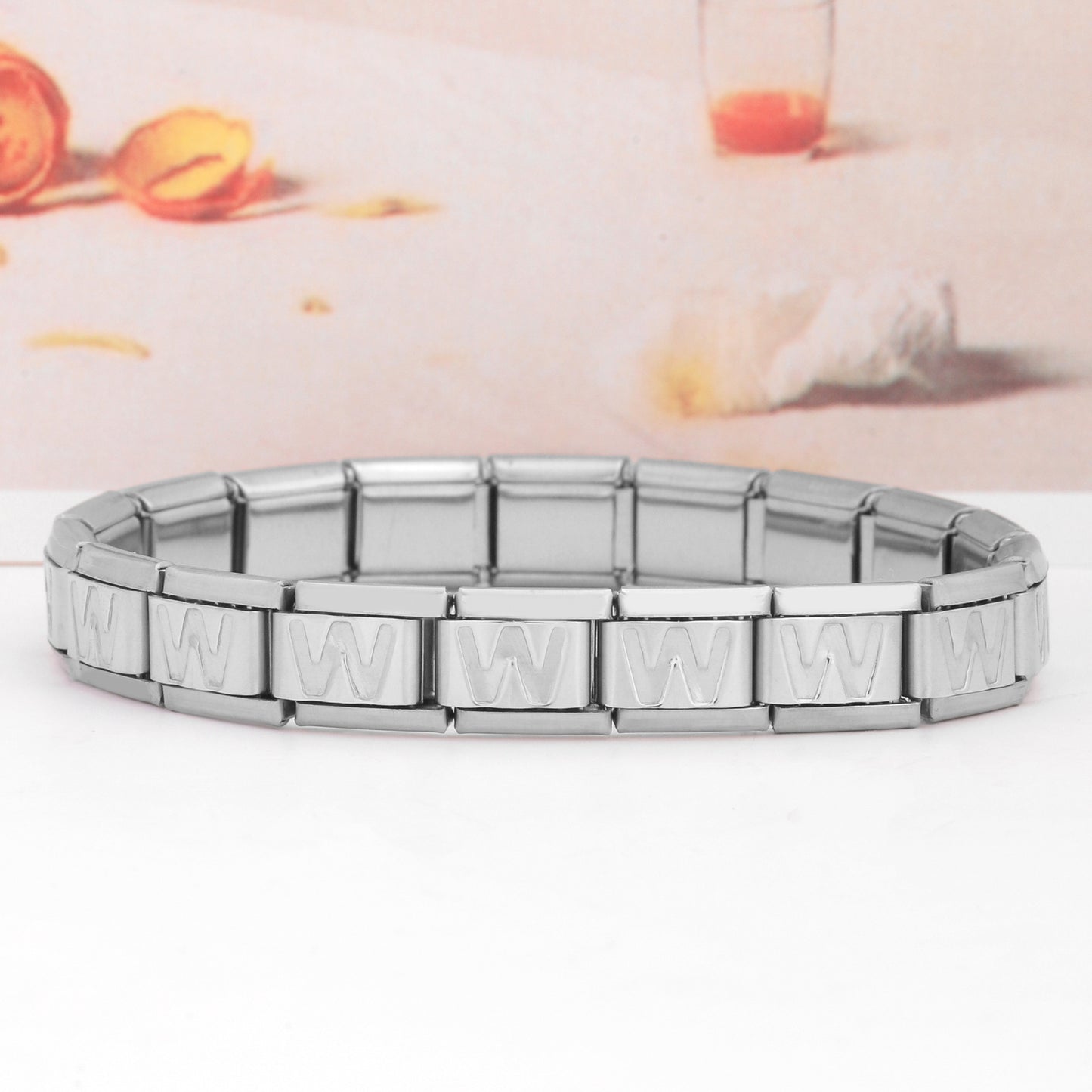 Stainless Steel IG Style Letter Polishing Bracelets