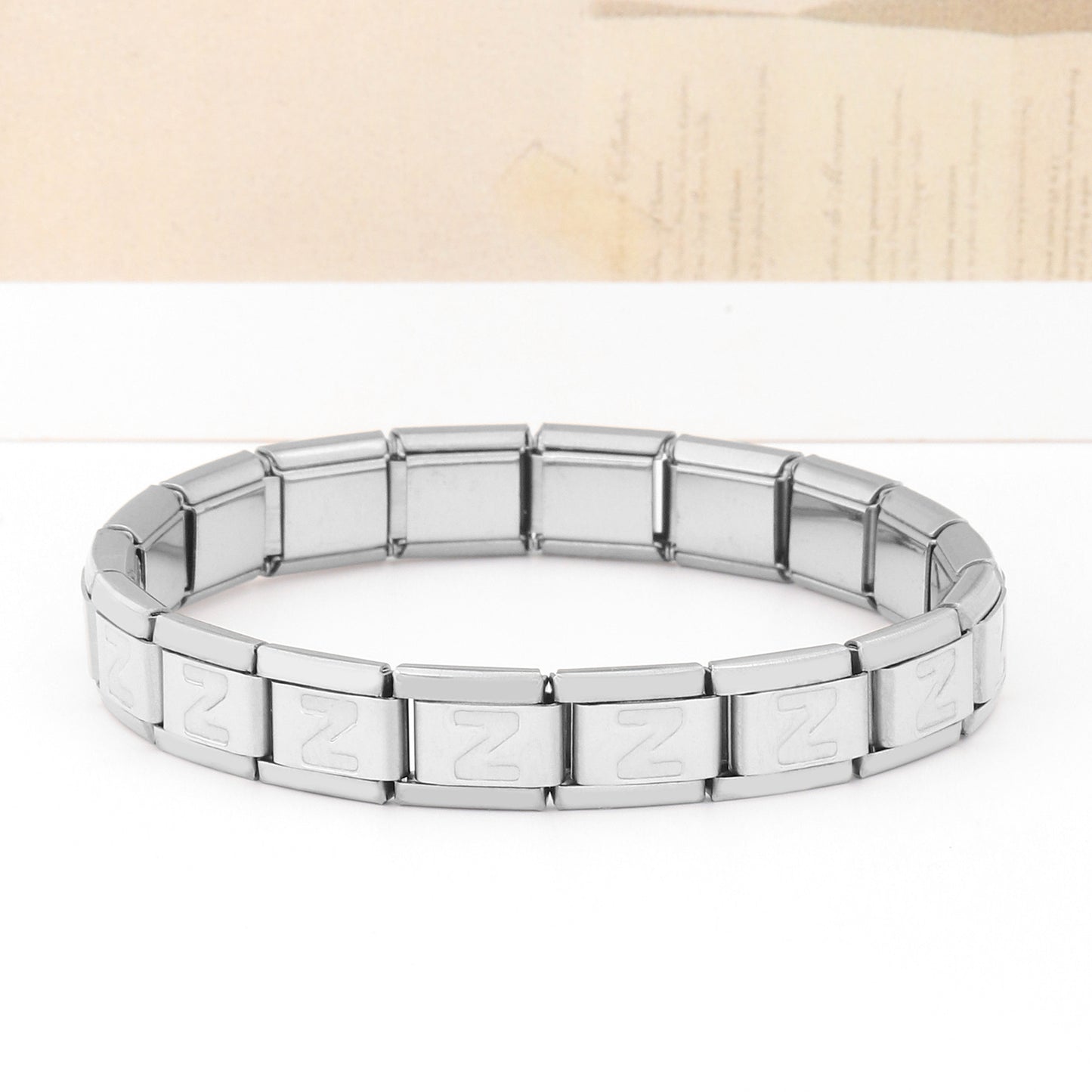 Stainless Steel IG Style Letter Polishing Bracelets