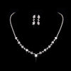 Luxurious Bridal Geometric Rhinestone Tassel Women's Jewelry Set