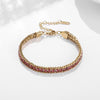 Stainless Steel 18K Gold Plated Casual Modern Style Color Block Bracelets