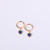 1 Pair Simple Style Heart Shape Plating Inlay Copper Zircon Ear Studs