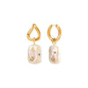 1 Pair Elegant Simple Style Irregular Plating Copper Drop Earrings