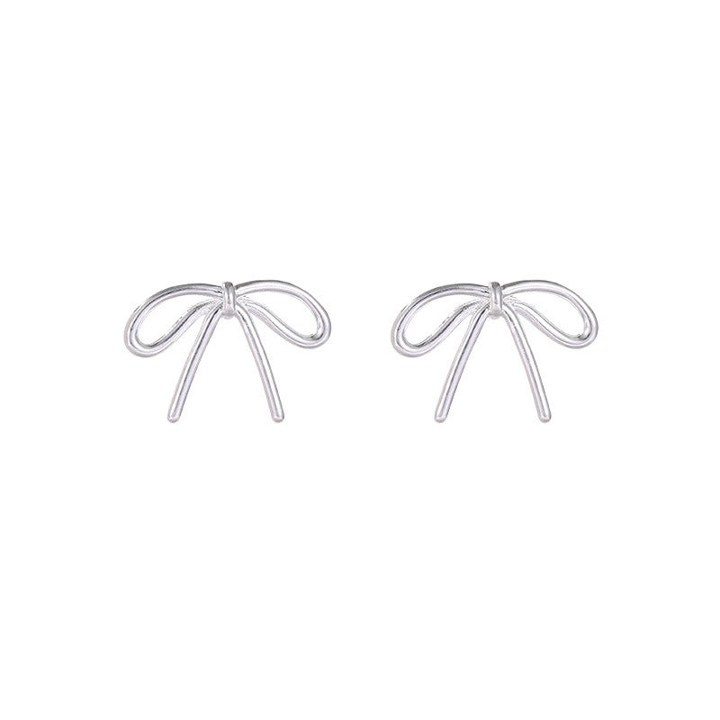 Copper Simple Style Bow Knot Plating Earrings Necklace