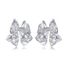 1 Pair IG Style Elegant Butterfly Copper Zircon Ear Studs