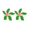 1 Pair Casual Flower Enamel Zinc Alloy Ear Studs