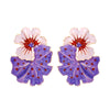 1 Pair Casual Leaf Flower Enamel Zinc Alloy Ear Studs