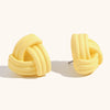 1 Pair Simple Style Triangle Spray Paint Stainless Steel Resin 18K Gold Plated Ear Studs