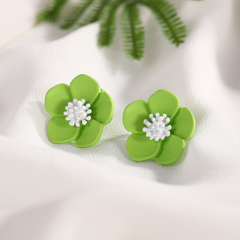 1 Pair Sweet Flower Stoving Varnish Alloy Ear Cuffs