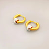 1 Pair Simple Style Geometric Copper 18K Gold Plated Earrings