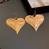 Exaggerated Simple Style Heart Shape Alloy Plating Women's Earrings Necklace