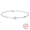 Sterling Silver Simple Style Bee Plating Inlay Zircon Bracelets