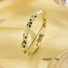 Sweet Simple Style Floral Zinc Alloy Plating 18K Gold Plated Women's Bangle