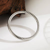 Stainless Steel 14K Gold Plated Modern Style Simple Style Commute Solid Color Indentation Bangle