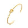 Stainless Steel Gold Plated Simple Style Classic Style Solid Color Plating Bangle