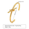 Stainless Steel Gold Plated Simple Style Classic Style Solid Color Plating Bangle