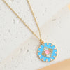 Copper Simple Style Classic Style Color Block Inlay Zircon Pendant Necklace