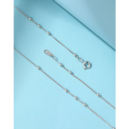 Sterling Silver Simple Style Geometric Plating Necklace