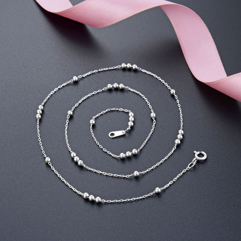 Sterling Silver Simple Style Geometric Plating Necklace